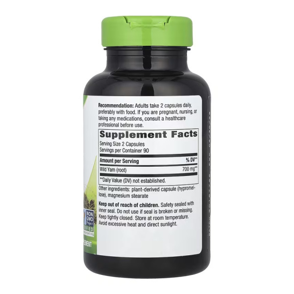  Дикий ямс - 180 капсул   Wild Yam - 180 vcaps