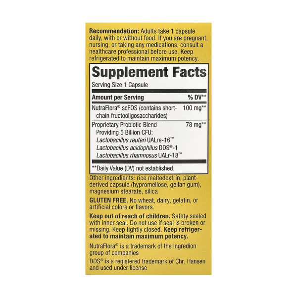  Пробіотик Primadophilus® Reuteri - 30 капсул  Primadophilus® Reuteri Probiotic - 30 vcaps