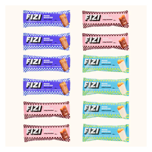 Підсилювач настрою Fizi - мікс-бокс 12x40 г Fizi Mood Booster - 12x40g Mix Box