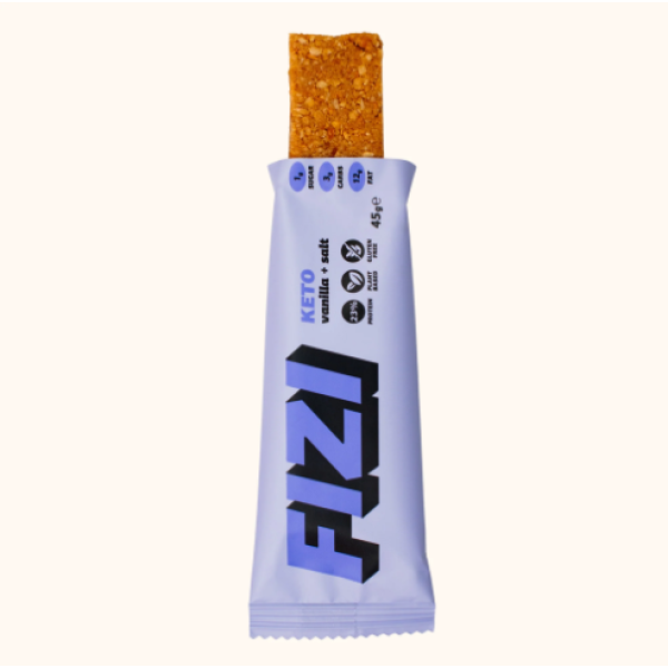 Протеїновий батончик KETO - 10x45 г ваніль + сіль KETO Protein Bar - 10x45g Vanilla + Salt