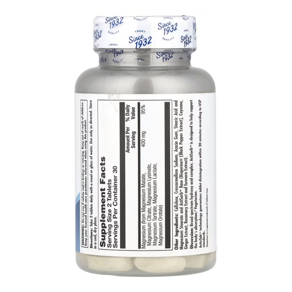 Магній широкого спектру дії - 60 таблеток Magnesium Broad Spectrum - 60 tabs