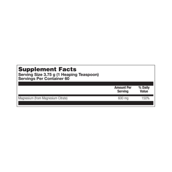 Цитрат магнію 600 мг - 225 г Magnesium Citrate 600mg - 225g