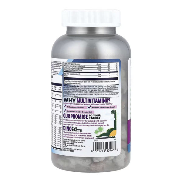 MultiSaurus - 180 жувальних таблеток Ягідний Виноград Апельсин MultiSaurus - 180 chewables Berry Grape Orange