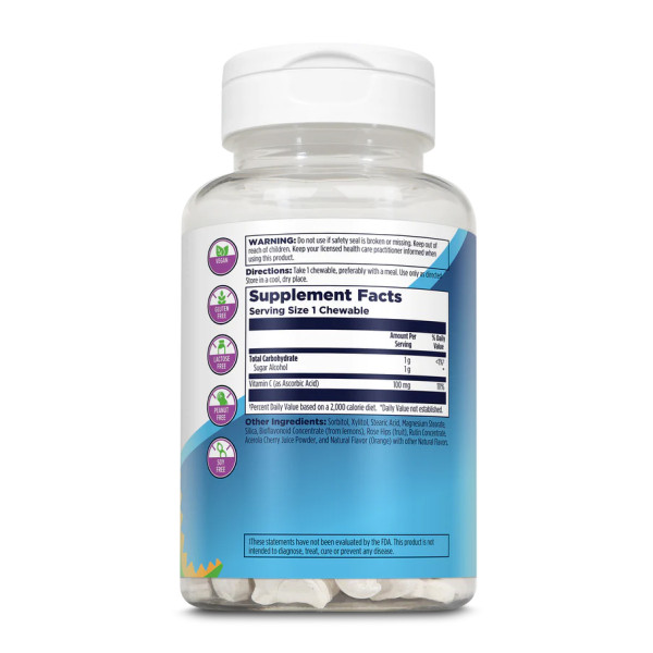 C-Rex 100 мг - 100 жувальних апельсинових таблеток C-Rex 100mg - 100 chewable Orange