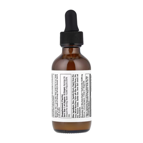 Ультра Біотин 10000 мкг - 59 мл Мікс ягід Ultra Biotin 10000mcg - 59 ml Mixed Berry