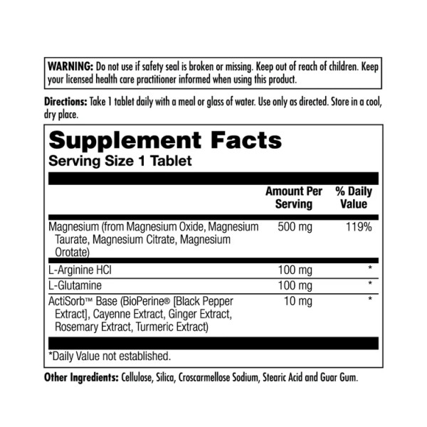 Магній Одна щоденна доза 500 мг - 60 таблеток Magnesium One Daily 500mg - 60 tabs