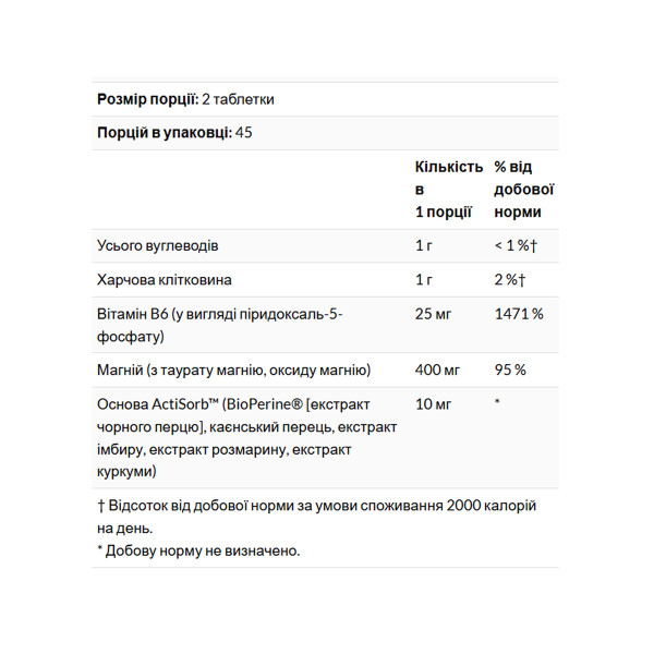 Таурат магнію - 90 таблеток Magnesium Taurate - 90 tabs