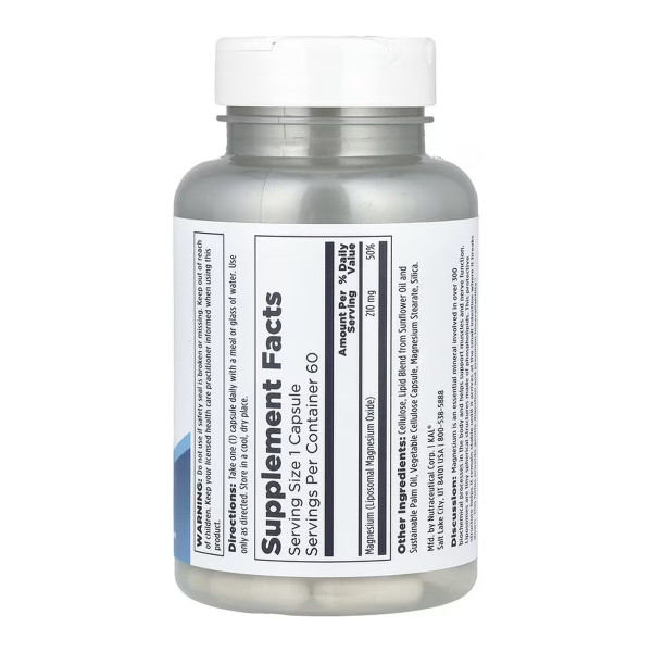 Ліпосомальний магній 210 ​​мг - 60 капсул Liposomal Magnesium 210mg - 60 vcaps