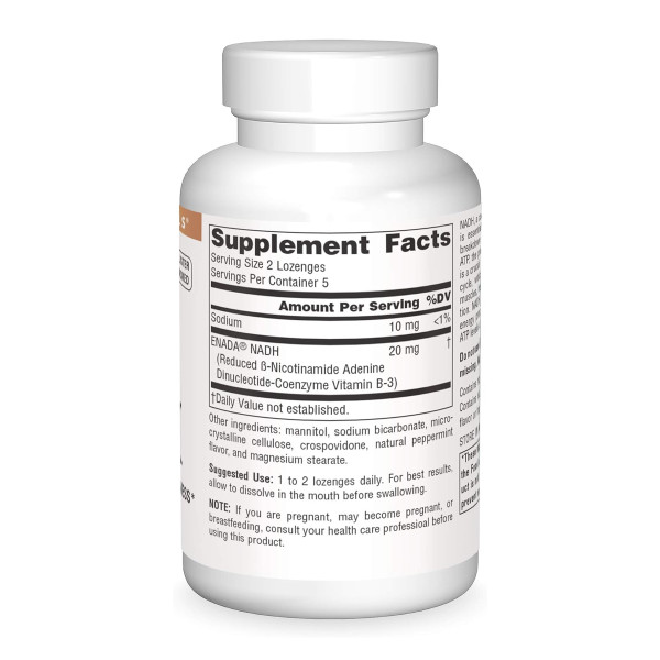 NADH 10mg Peppermint - 10 lozenges  NADH 10mg Peppermint - 10 lozenges