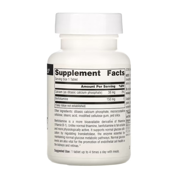 Benfotiamine 150mg - 60 tabs  Benfotiamine 150mg - 60 tabs