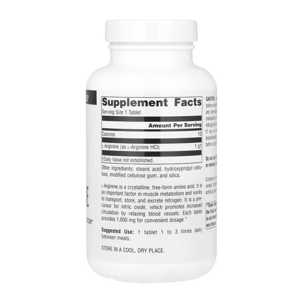 L-Arginine 1000 mg - 100 tabs  L-Arginine 1000 mg - 100 tabs