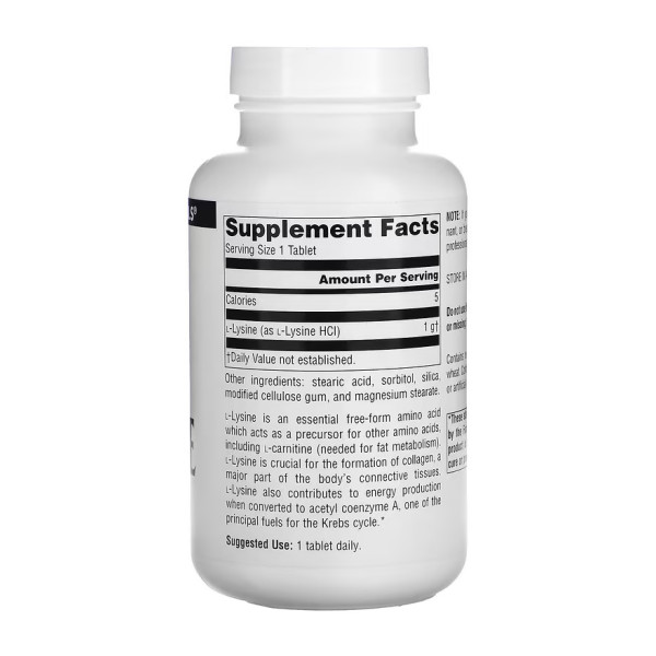 L-Lysine 1000mg - 100 tabs  L-Lysine 1000mg - 100 tabs