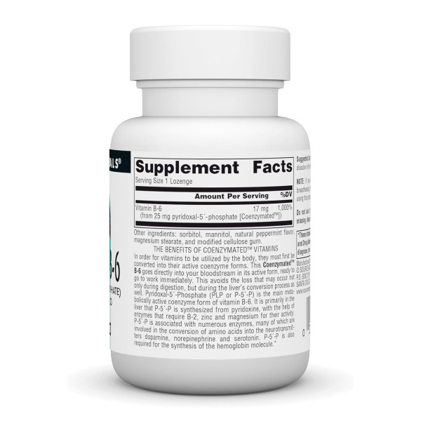 Coenzymated™ Vitamin B-6 25 mg - 60 lozenges  Coenzymated™ Vitamin B-6 25 mg - 60 lozenges