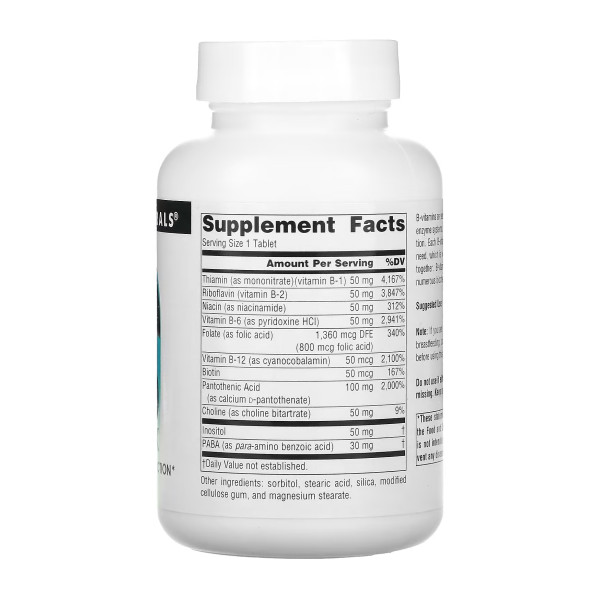 Vitamin B-50 Complex 50mg - 100 tabs  Vitamin B-50 Complex 50mg - 100 tabs