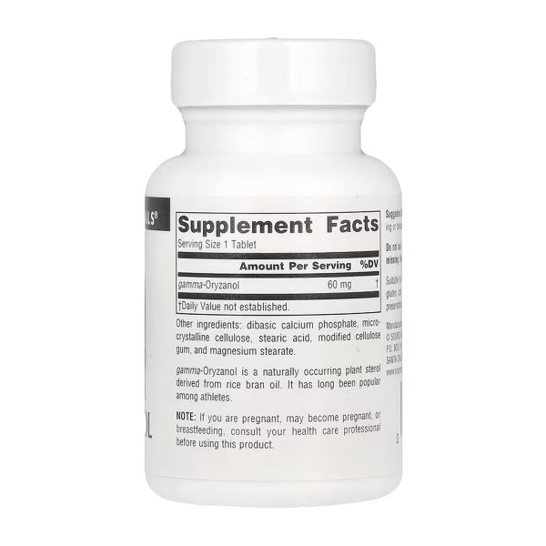 Gamma Oryzanol 60 mg - 100 tabs  Gamma Oryzanol 60 mg - 100 tabs