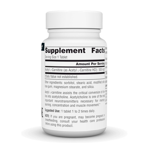 Acetyl L-Carnitine 500 mg - 30 tabs  Acetyl L-Carnitine 500 mg - 30 tabs