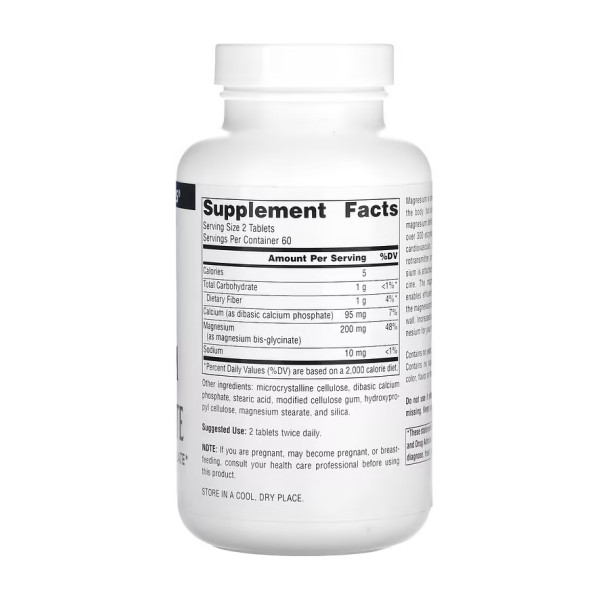 Magnesium Bis-Glycinate - 120 tabs  Magnesium Bis-Glycinate - 120 tabs
