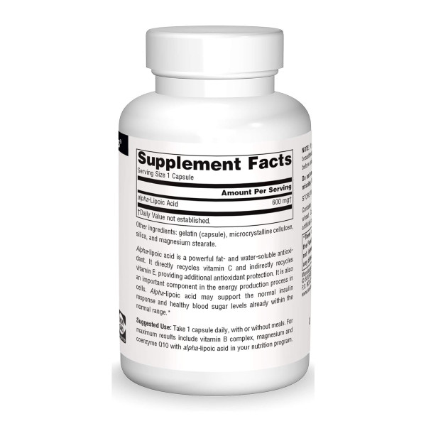 Alpha Lipoic Acid 600mg - 30 caps  Alpha Lipoic Acid 600mg - 30 caps