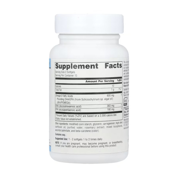 Vegan Omega-3s EPA-DHA 300 mg - 30 softgels