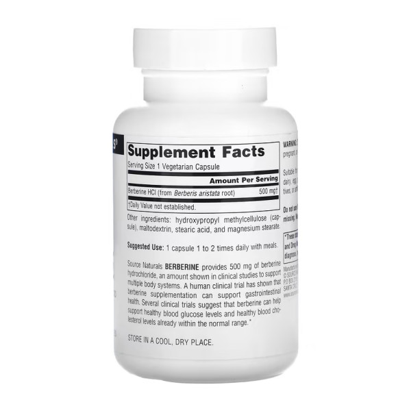 Berberine 500 mg - 60 caps  Berberine 500 mg - 60 caps