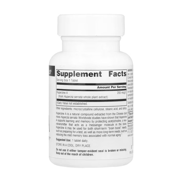 Huperzine A 200 mcg - 60 tabs  Huperzine A 200 mcg - 60 tabs