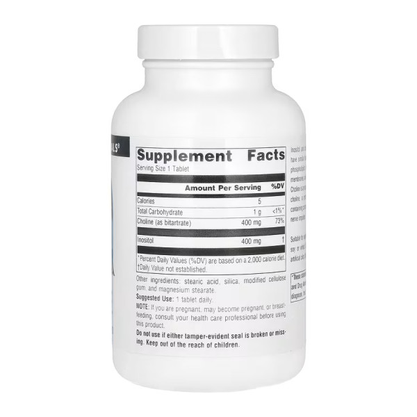 Inositol & Choline 800mg - 50 tabs  Inositol & Choline 800mg - 50 tabs