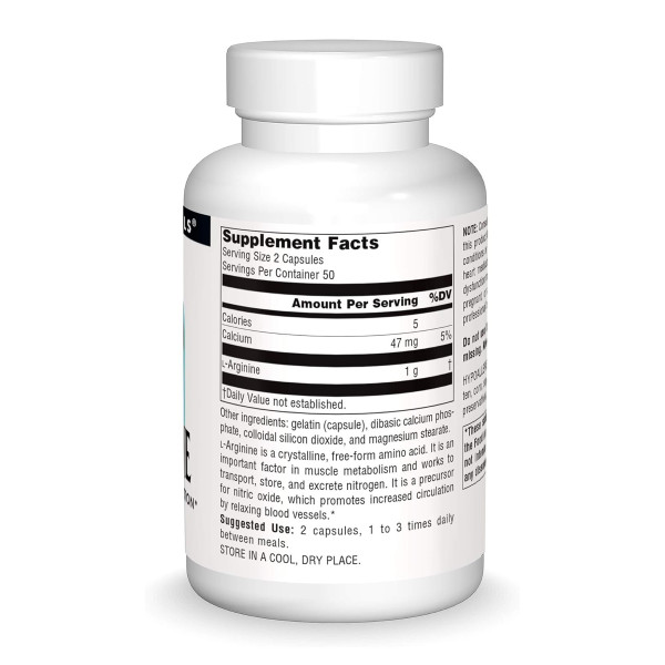 L-Arginine 500 mg - 50 tabs  L-Arginine 500 mg - 50 tabs