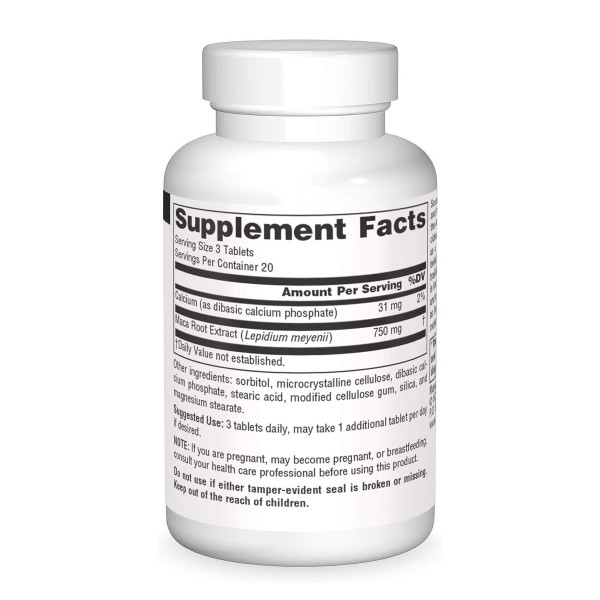 Maca 250mg - 60 tabs  Maca 250mg - 60 tabs