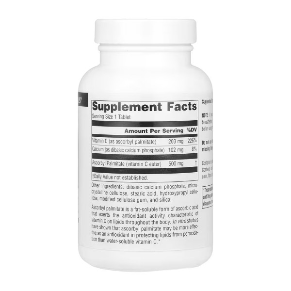 Ascorbyl Palmitate 500mg - 90 tabs  Ascorbyl Palmitate 500mg - 90 tabs