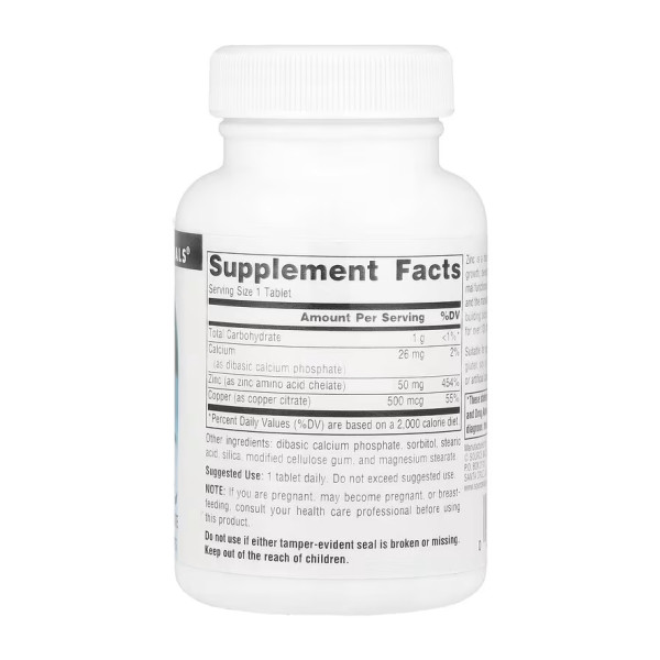 Zinc 50 mg - 100 tabs  Zinc 50 mg - 100 tabs