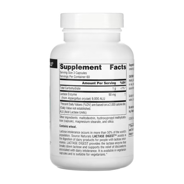 Lactase Digest 30mg - 180 caps  Lactase Digest 30mg - 180 caps
