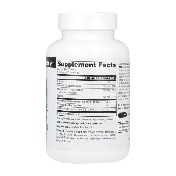 Glucosamine Chondroitin Complex with MSM - 60 tabs  Glucosamine Chondroitin Complex with MSM - 60 tabs