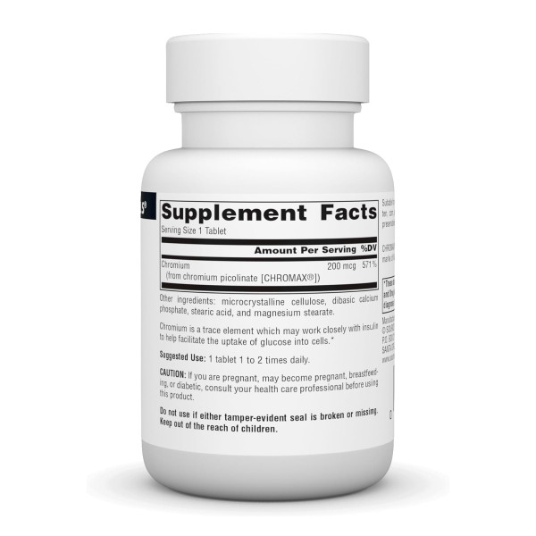 Chromium Picolinate 200 mcg Yeast Free - 120 tabs  Chromium Picolinate 200 mcg Yeast Free - 120 tabs