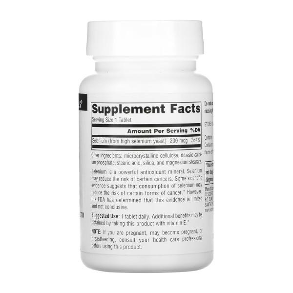 Selenium 200mcg - 60 tabs  Selenium 200mcg - 60 tabs