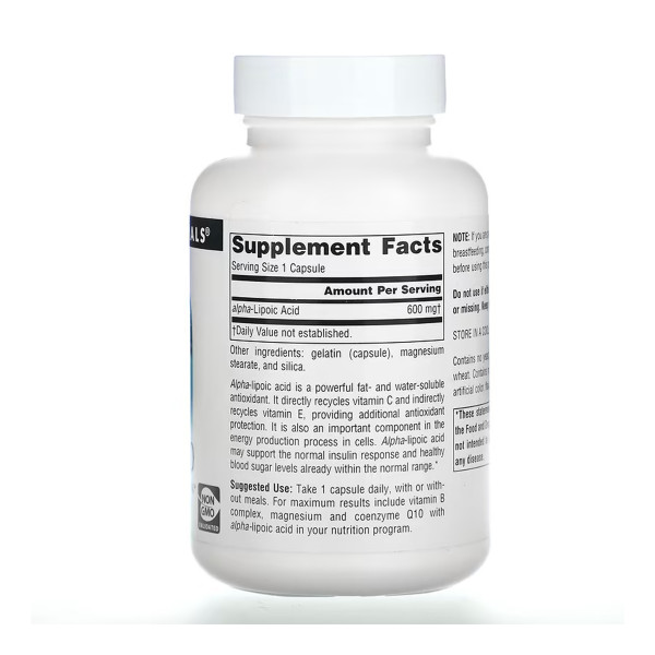 Alpha Lipoic Acid 600mg - 60 caps  Alpha Lipoic Acid 600mg - 60 caps