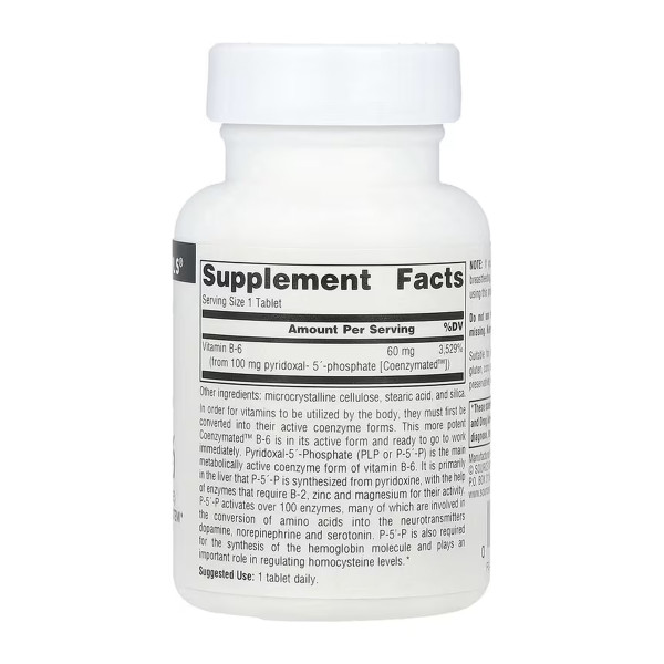 Coenzymated™ Vitamin B-6 100 mg - 60 tabs  Coenzymated™ Vitamin B-6 100 mg - 60 tabs