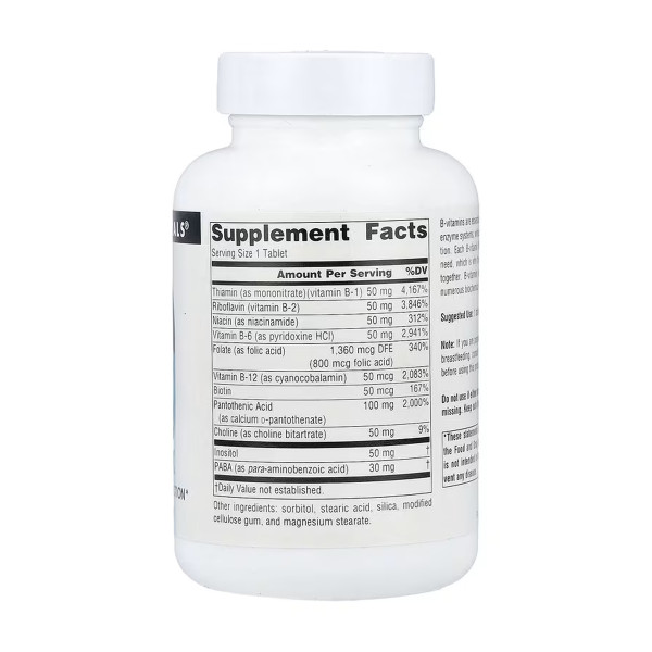 Vitamin B-50 Complex 50mg - 50 tabs  Vitamin B-50 Complex 50mg - 50 tabs