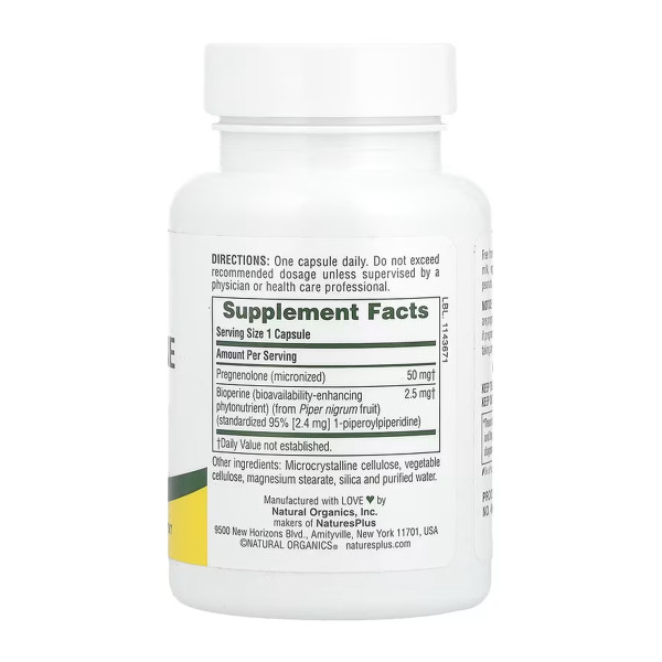 Ультра Прегненолон з Біоперином - 60 капсул Ultra Pregnenolone with Bioperine - 60 caps