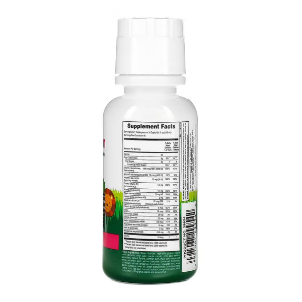 Дитячий мультивітамінний рідкий - 236,56 мл Тропічні ягоди Children’s Multivitamin Liquid - 236.56 ml Tropical Berry