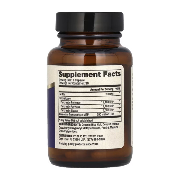Ферменти жовчного міхура - 30 капсул Gallbladder Enzymes - 30 caps