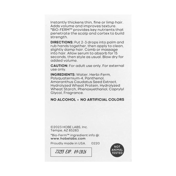 Сироватка для потовщення волосся - 59 мл Hair Thickening Serum - 59 ml