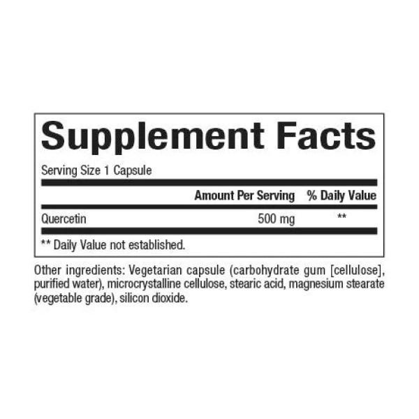   Кверцетин 500 мг - 60 капсул  Quercetin 500mg - 60 vcaps