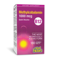 B12 Methylcobalamin 1000 mcg - 180 tabs