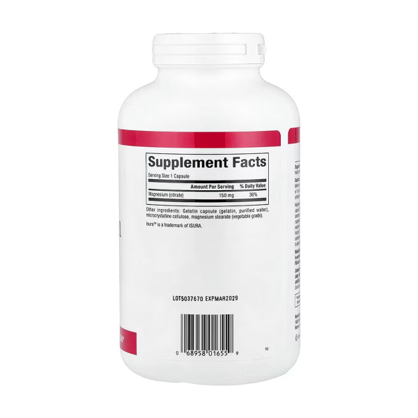 Цитрат магнію 150 мг - 360 капсул      Magnesium Citrate 150mg - 360 caps