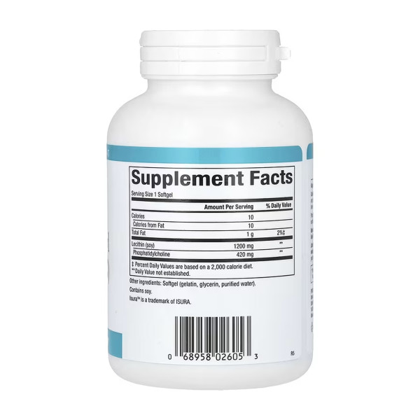 Фосфатидилхолін (ПК) 420 мг - 90 м'яких капсул    Phosphatidyl Choline (PC) 420mg - 90 softgels