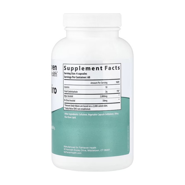 Міо + D-Хіро інозитол - 240 капсул Myo + D-Chiro Inositol - 240 caps