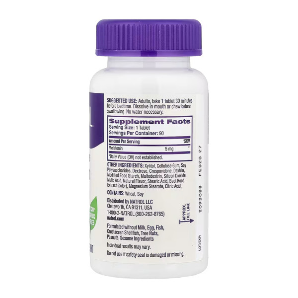  Мелатонін 5 мг - 90 таблеток   Melatonin 5mg - 90 tabs