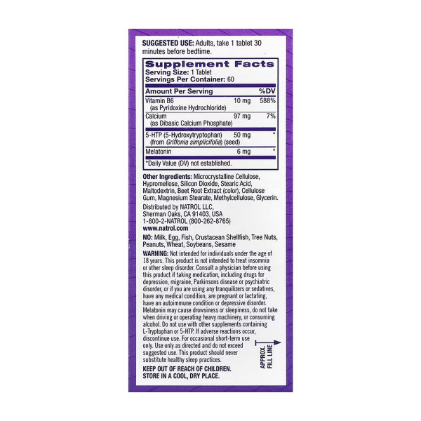 Розширений засіб для сну з мелатоніном - 60 таблеток   Advanced Sleep Melatonin - 60 tabs