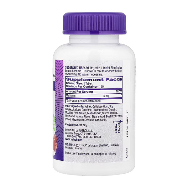  Мелатонін 5 мг - 150 таблеток   Melatonin 5mg - 150 tabs