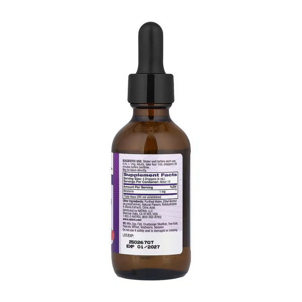  Рідкий мелатонін 1 мг - 60 мл   Melatonin Liquid 1mg - 60 ml